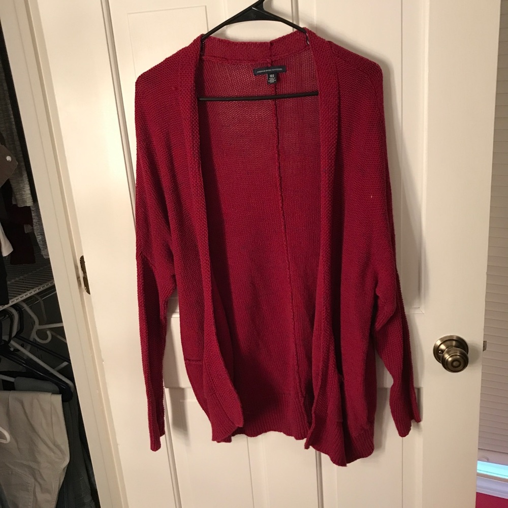 Red American Eagle sweater
